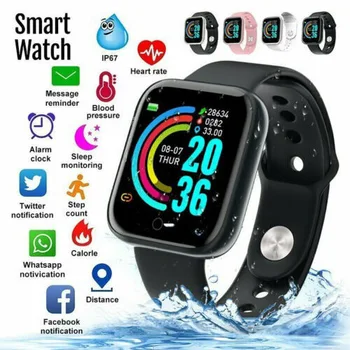 Chytré Hodinky Bluetooth IP67 Vodotěsné Y68 Fitness Tracker Jam Tangan Srdeční Frekvence Monitoru Sportovní Hodinky Smart Band