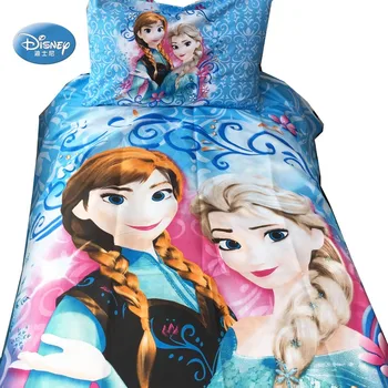 Disney Frozen Elsa Anna Popelka, Sněhurka Princezna 3D Sada Povlečení dětské Dívky Peřinu ložní prádlo Dekor Single