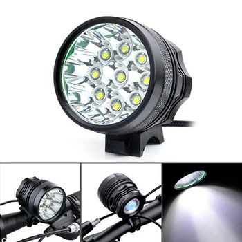 Nové 9x CREE XML T6 Kolo, Světla 10800 Lumen LED Bike Světlo, Lampa Cyklistika Světlometů Head Light Černá / Červená / Modrá