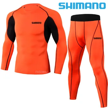 Shimano Pánské Rybářské Oblečení Sportovní Běžecké Pružnost Oblek Daiwa Podzim rychleschnoucí Prodyšný Vlhkosti Wicking Školení Oblek