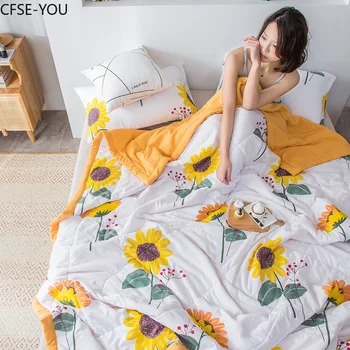 Soft Cotton Ručník Přikrývky na Postele Měkké Avokádo Letní Deka Plná Queen Sofa Bed Cover Kostkovaný Přehoz List